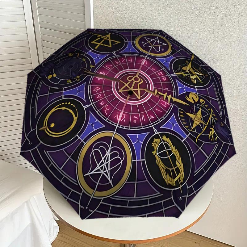 1pc Magical Seal Symbols Umbrella with Plastic Handle,Suitable for All Seasons Home Travel Outdoor UmbrellaDD1314
1pc Magical Seal Symbols Umbrella with Plastic Handle,Suitable for All Seasons Home Travel Outdoor UmbrellaDD1314