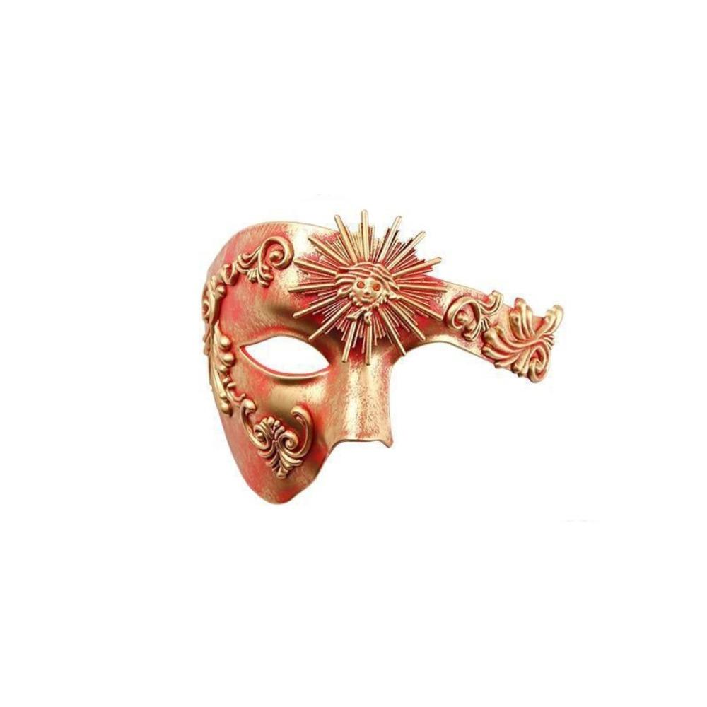 Vintage Venice Half-Face Masquerade Mask Steampunk Halloween Face Cover Roman Sun God Mask Stage Style A
Vintage Venice Half-Face Masquerade Mask Steampunk Halloween Face Cover Roman Sun God Mask Stage Style A