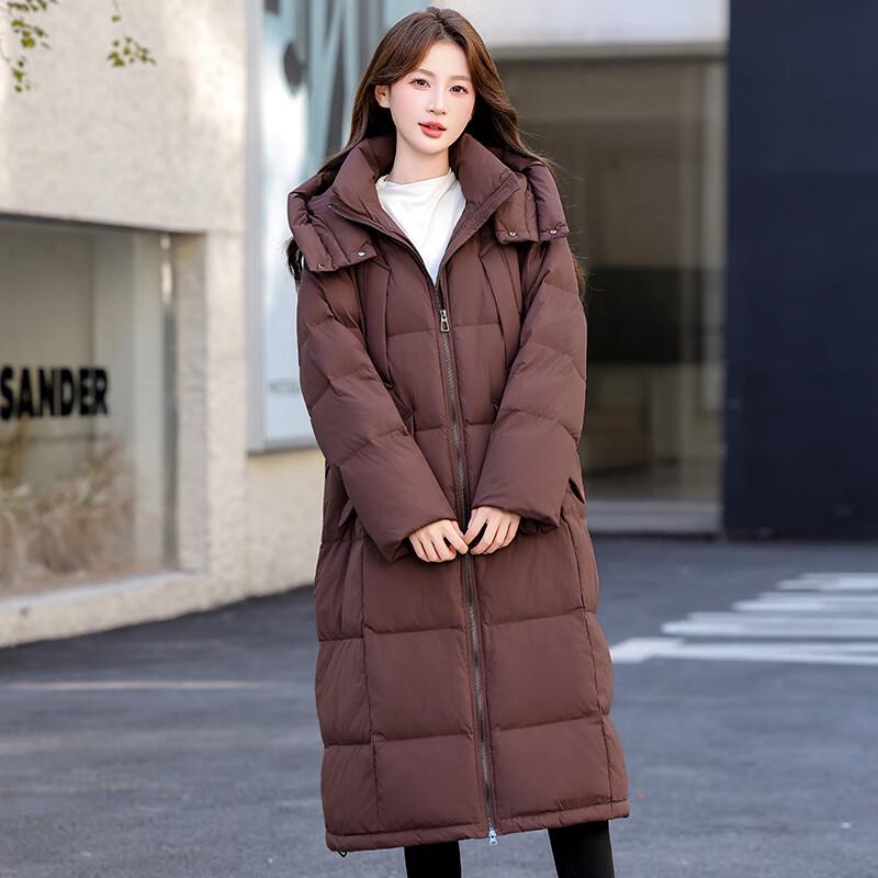 ROMON Women s Mid-Length Hooded Duck Down Jacket L
ROMON Women s Mid-Length Hooded Duck Down Jacket L
