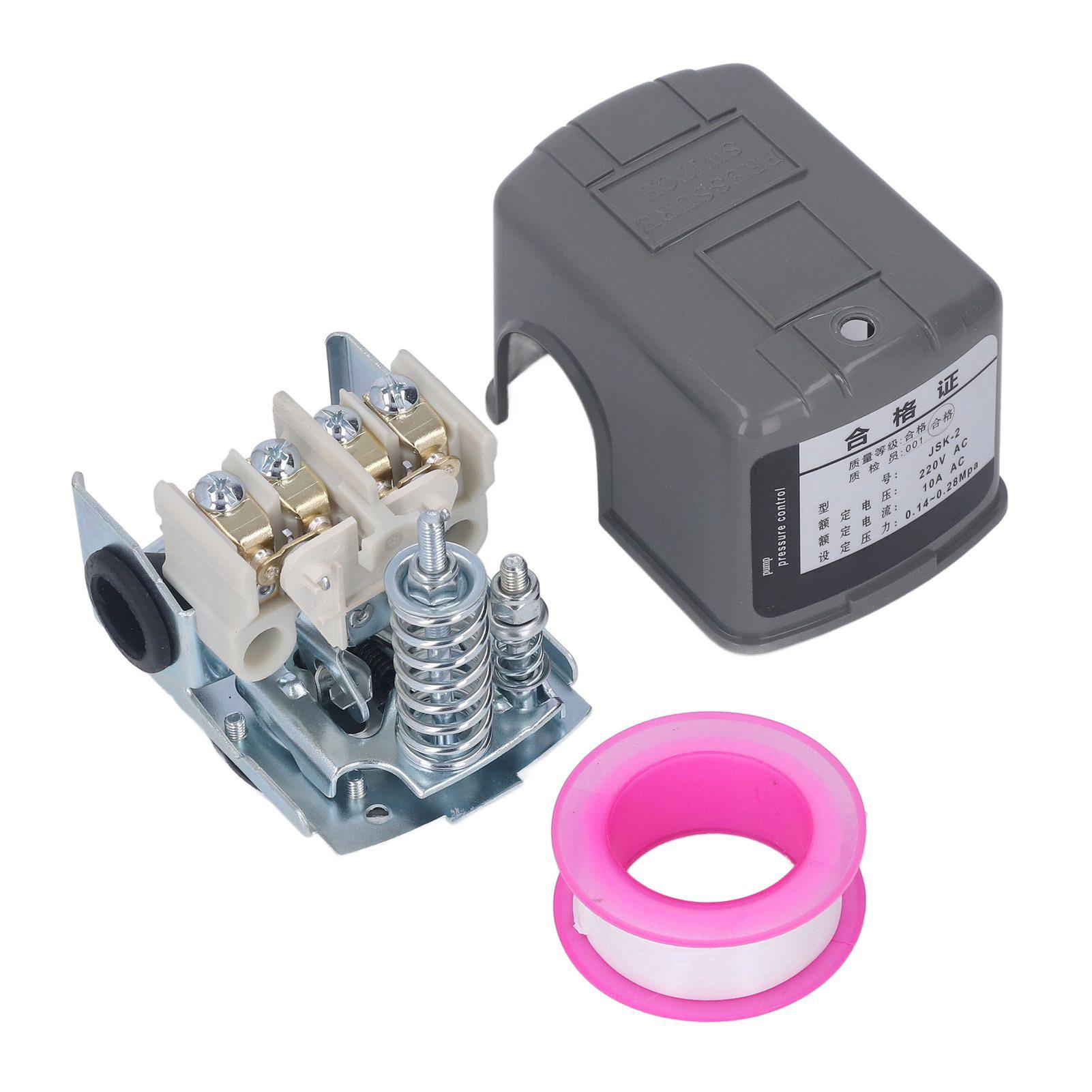 Well Pump Pressure Switch Adjustable Water Control 38in NPT Female Thread 220VAC
Well Pump Pressure Switch Adjustable Water Control 38in NPT Female Thread 220VAC