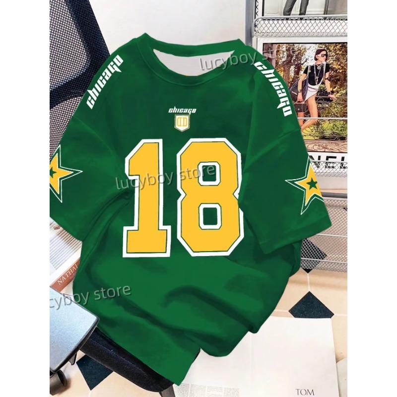 Mens 3D Number 18 Printed Short Sleeve T Shirt Man V Neck Sportwear Brooklyn Racing Football Tee Vintage Casual Tops Men Clothes 6XL
Mens 3D Number 18 Printed Short Sleeve T Shirt Man V Neck Sportwear Brooklyn Racing Football Tee Vintage Casual Tops Men Clothes 6XL