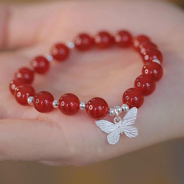 Sansheng Dream Red Bead Butterfly Bracelet Women s Niche Premium Temperament Versatile Birthday Accessories
Sansheng Dream Red Bead Butterfly Bracelet Women s Niche Premium Temperament Versatile Birthday Accessories