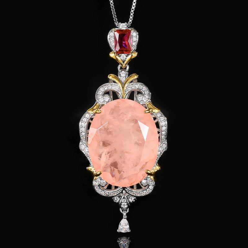 New Jewelry Jewelry Necklace Morgan Pink Large Egg Pendant Fashion Luxury Retro
New Jewelry Jewelry Necklace Morgan Pink Large Egg Pendant Fashion Luxury Retro
