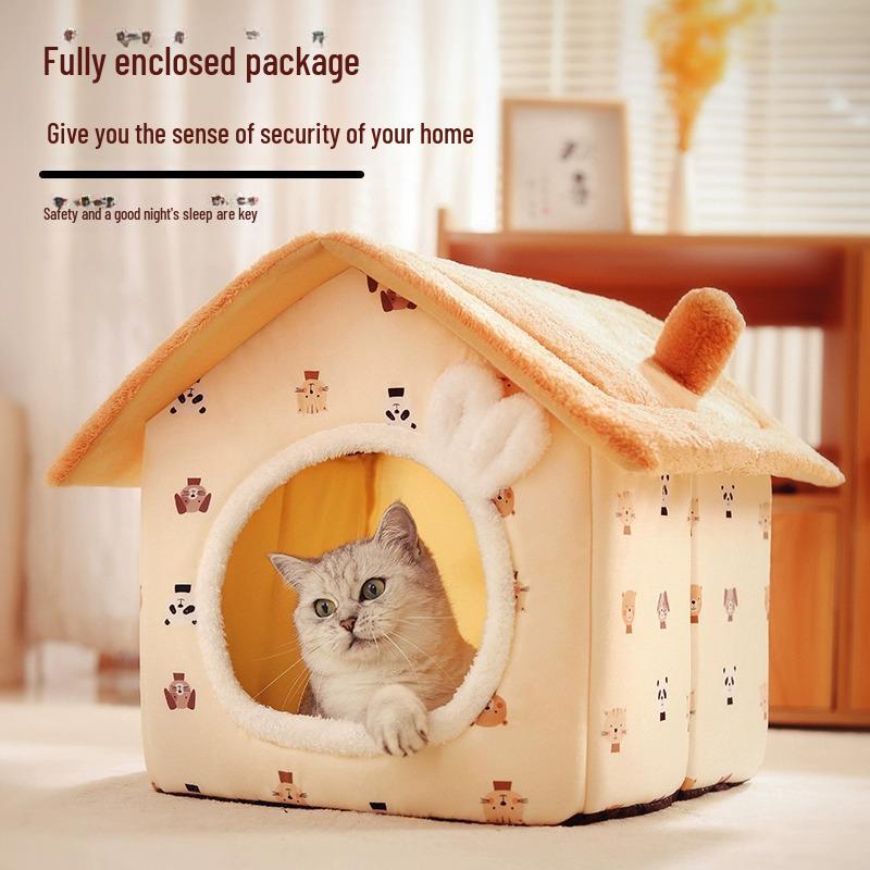 All-Season Cat and Dog House: Removable, Washable, and Warm for Winter Gray Rabbit Basic
All-Season Cat and Dog House: Removable, Washable, and Warm for Winter Gray Rabbit Basic