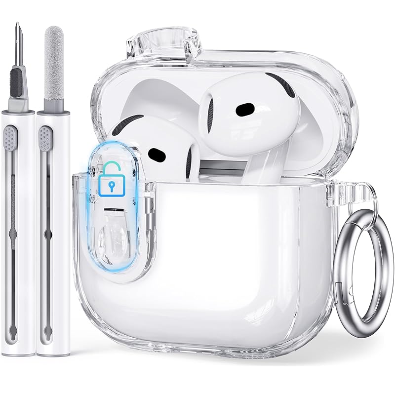 Wowwat Airpods 4 case 2024 Cleaner kit & key chain included Compatible with AirPods 4th generation case lock clear case for 4 Comes with active noise
Wowwat Airpods 4 case 2024 Cleaner kit & key chain included Compatible with AirPods 4th generation case lock clear case for 4 Comes with active noise