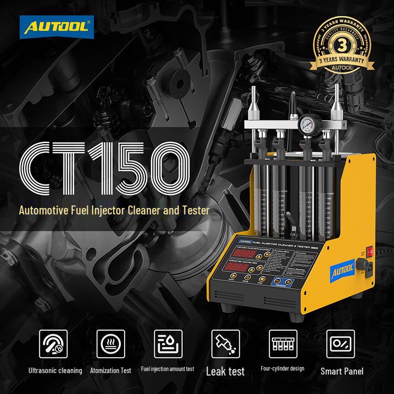 AUTOOL CT150 Ultrasonic Car Fuel Injector Cleaner and Tester
AUTOOL CT150 Ultrasonic Car Fuel Injector Cleaner and Tester