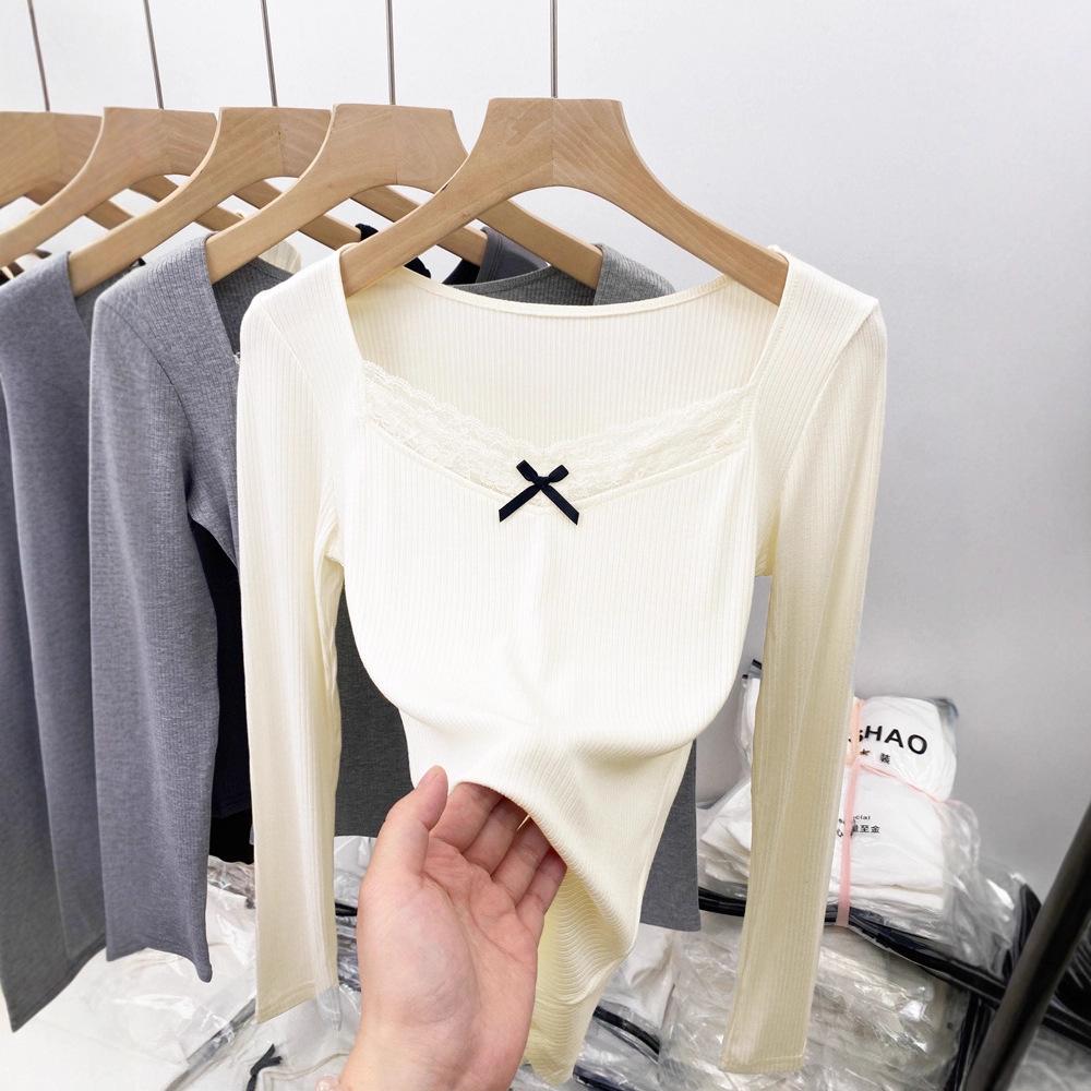 Sweet & Spicy French Lace Patchwork Long Sleeve Women s T-shirt - Waist-Cinching, Warm Autumn/Winter Layer XL абрикосовий
Sweet & Spicy French Lace Patchwork Long Sleeve Women s T-shirt - Waist-Cinching, Warm Autumn/Winter Layer XL абрикосовий