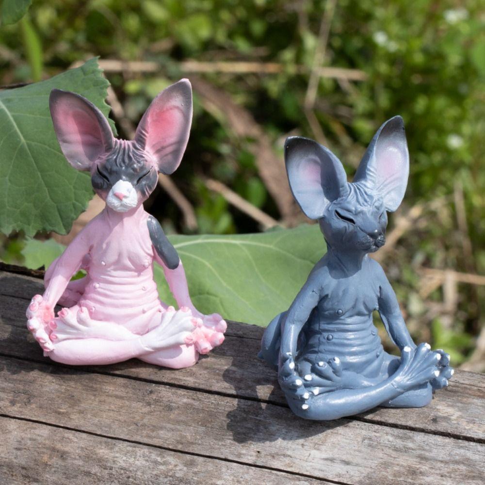 Resin Sphinx Cat Animal Model Figure Meditation Yoga Lucky Cat Decor Landscape Garden Pot style E
Resin Sphinx Cat Animal Model Figure Meditation Yoga Lucky Cat Decor Landscape Garden Pot style E