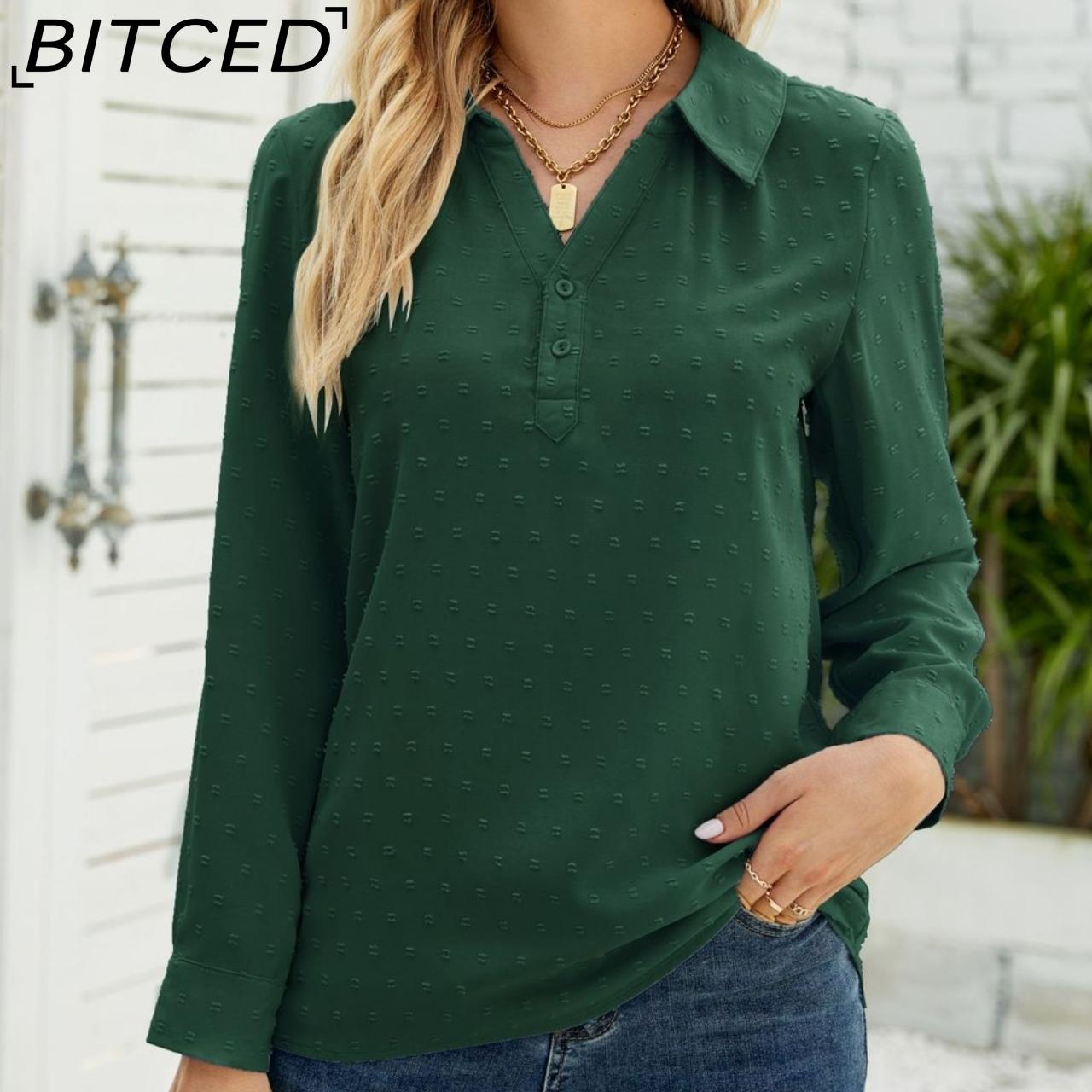 BITCED Women s Autumn/Winter Stand Collar Long Sleeve Shirt Jacquard Hairball Casual Loose Top
BITCED Women s Autumn/Winter Stand Collar Long Sleeve Shirt Jacquard Hairball Casual Loose Top