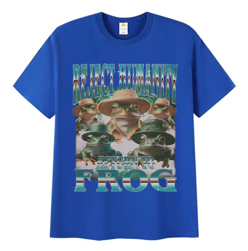 Humorous Top Cotton Tshirt Refuses HuUnisexity Returns to Humorous Frog Meme Pattern Tshirt 4XL
Humorous Top Cotton Tshirt Refuses HuUnisexity Returns to Humorous Frog Meme Pattern Tshirt 4XL
