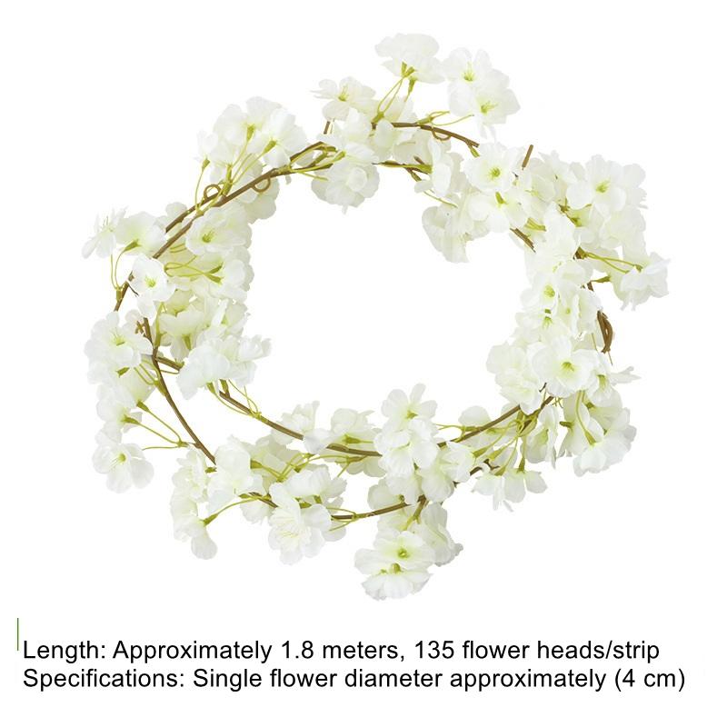 New 180cm Artificial Flowers Cherry Blossom Garland Wedding Arch Garden Backdrop Home Party Decoration Silk Fake Plants Vine білий
New 180cm Artificial Flowers Cherry Blossom Garland Wedding Arch Garden Backdrop Home Party Decoration Silk Fake Plants Vine білий