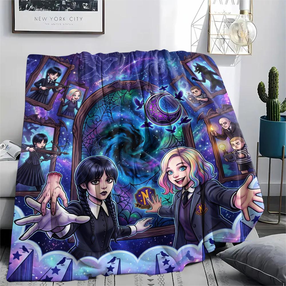 Wednesday Addams Print Flannel Blanket, Ultra Soft High Quality All Seasons Warm Throw, Home Decor Cozy Blanket, Perfect Christmas Gift 80cm x 120cm
Wednesday Addams Print Flannel Blanket, Ultra Soft High Quality All Seasons Warm Throw, Home Decor Cozy Blanket, Perfect Christmas Gift 80cm x 120cm