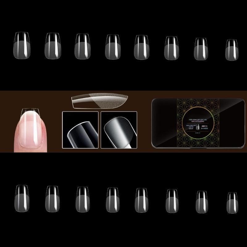 480 Pcs False Nails Tips Soft Gels Tips Semi-Frosted Nails Tips Full Cover Stick on Nails Press On Nails for Women Girl
480 Pcs False Nails Tips Soft Gels Tips Semi-Frosted Nails Tips Full Cover Stick on Nails Press On Nails for Women Girl