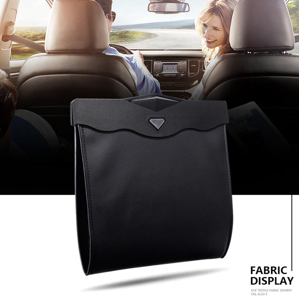 Magnetic Closure Garbage Bag Vehicle Rubbish Container PU Leather+PC Car Trash Bag with LED Light Black
Magnetic Closure Garbage Bag Vehicle Rubbish Container PU Leather+PC Car Trash Bag with LED Light Black