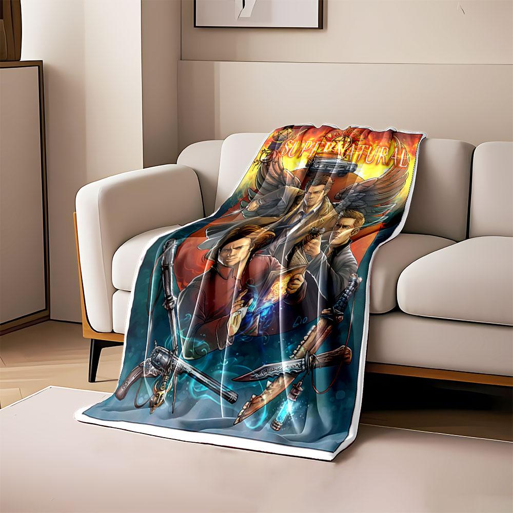 Mystical-themed design with wings, weapons, fire, and supernatural symbols. for all seasons blanket lunch break throw gift 80cm x 120cm
Mystical-themed design with wings, weapons, fire, and supernatural symbols. for all seasons blanket lunch break throw gift 80cm x 120cm