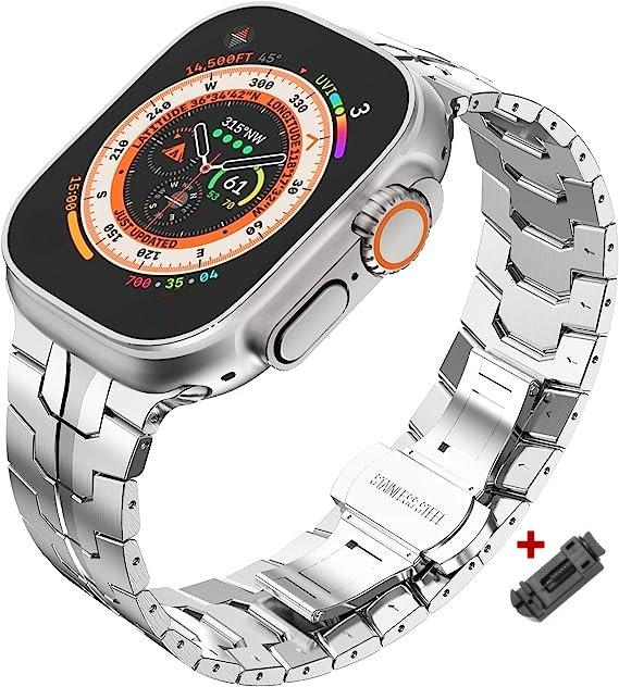 Titanium Orange Band For Apple Watch Ultra 3/2 49mm 11 10 9 8 7 45mm 46mm Stainless Steel Bracelet For iWatch 7 6 SE 44mm Strap for Ultra 3 2 49mm срібний
Titanium Orange Band For Apple Watch Ultra 3/2 49mm 11 10 9 8 7 45mm 46mm Stainless Steel Bracelet For iWatch 7 6 SE 44mm Strap for Ultra 3 2 49mm срібний