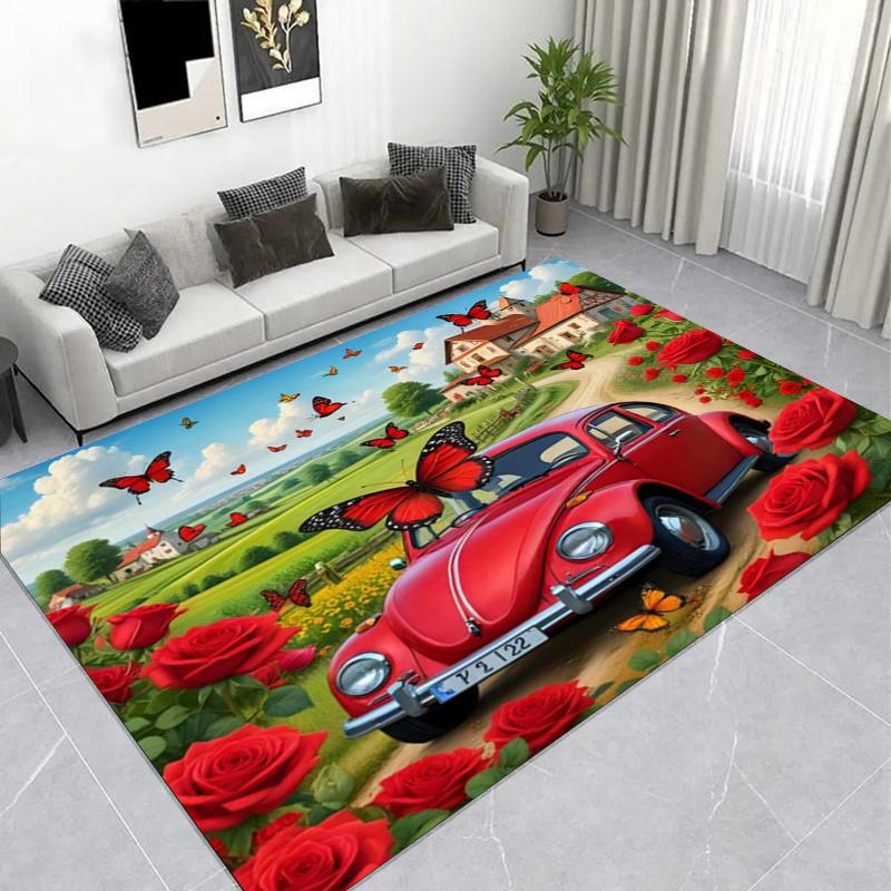 Cool Purple Sports Car Area Rug, Flame Racing Style Living Room Carpet, Non-Slip Soft Floor Mat for Game Room & Garage Decor 40x60cm( 15x23in )
Cool Purple Sports Car Area Rug, Flame Racing Style Living Room Carpet, Non-Slip Soft Floor Mat for Game Room & Garage Decor 40x60cm( 15x23in )