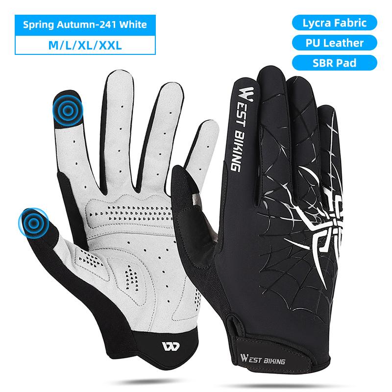 WEST BIKING Cycling Gloves Full Finger Touch Screen Men Women MTB Gloves Spider Pattern Anti-Slip Spring Autumn Bicycle Gloves M
WEST BIKING Cycling Gloves Full Finger Touch Screen Men Women MTB Gloves Spider Pattern Anti-Slip Spring Autumn Bicycle Gloves M