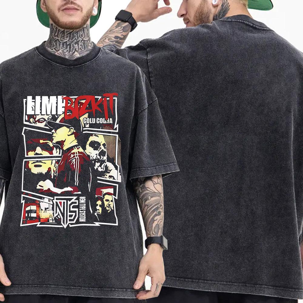 Вінтажна випрана футболка рок-гурту Limp Bizkit Чоловічий Жіночий Одяг Мода Хіп-хоп Готика Оверсайз Футболка з коротким рукавом Вуличний одяг 2XL
Вінтажна випрана футболка рок-гурту Limp Bizkit Чоловічий Жіночий Одяг Мода Хіп-хоп Готика Оверсайз Футболка з коротким рукавом Вуличний одяг 2XL