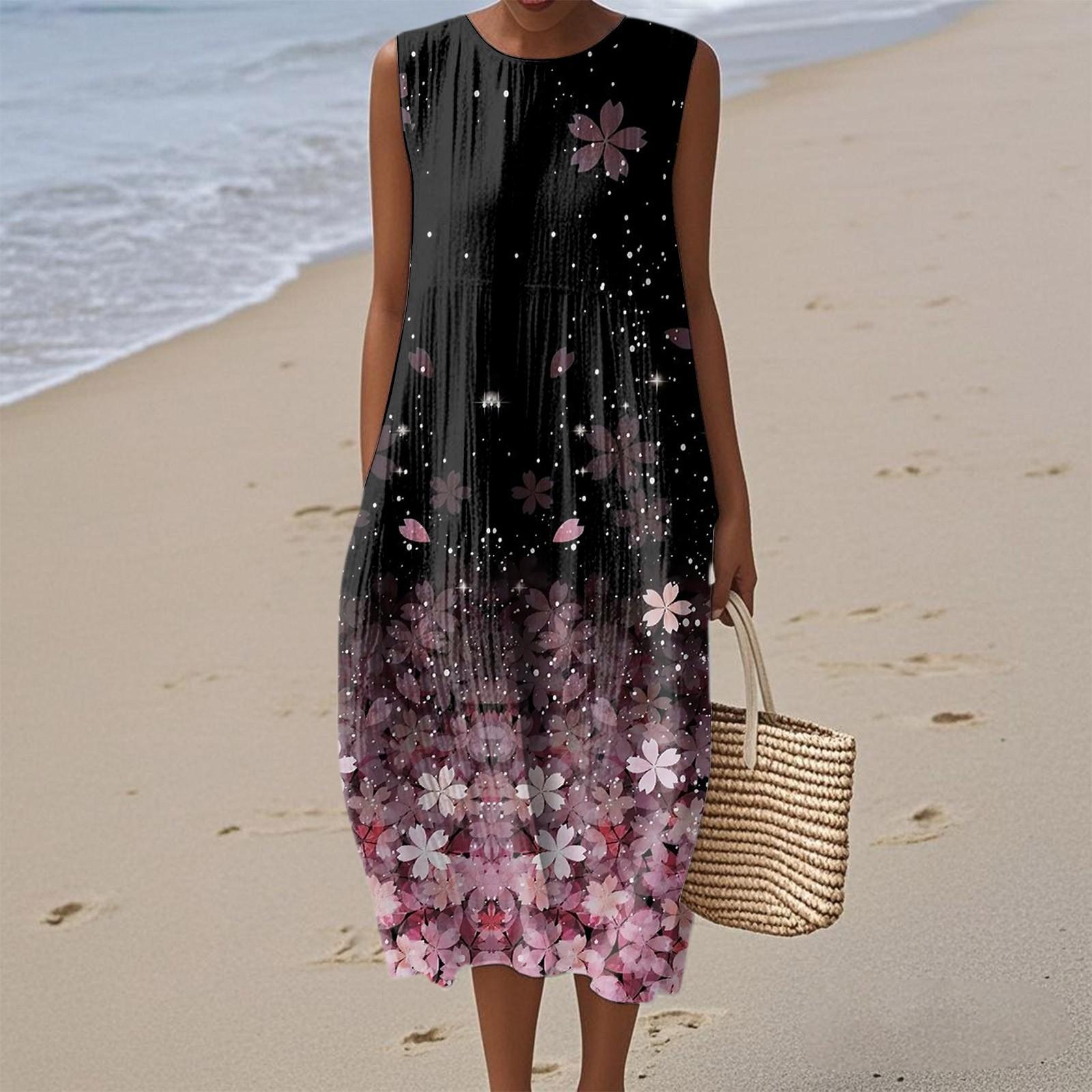 Женское модное повседневное платье без рукавов с круглым вырезом и цветочным принтом, элегантное, темпераментное XL винный
Женское модное повседневное платье без рукавов с круглым вырезом и цветочным принтом, элегантное, темпераментное XL винный