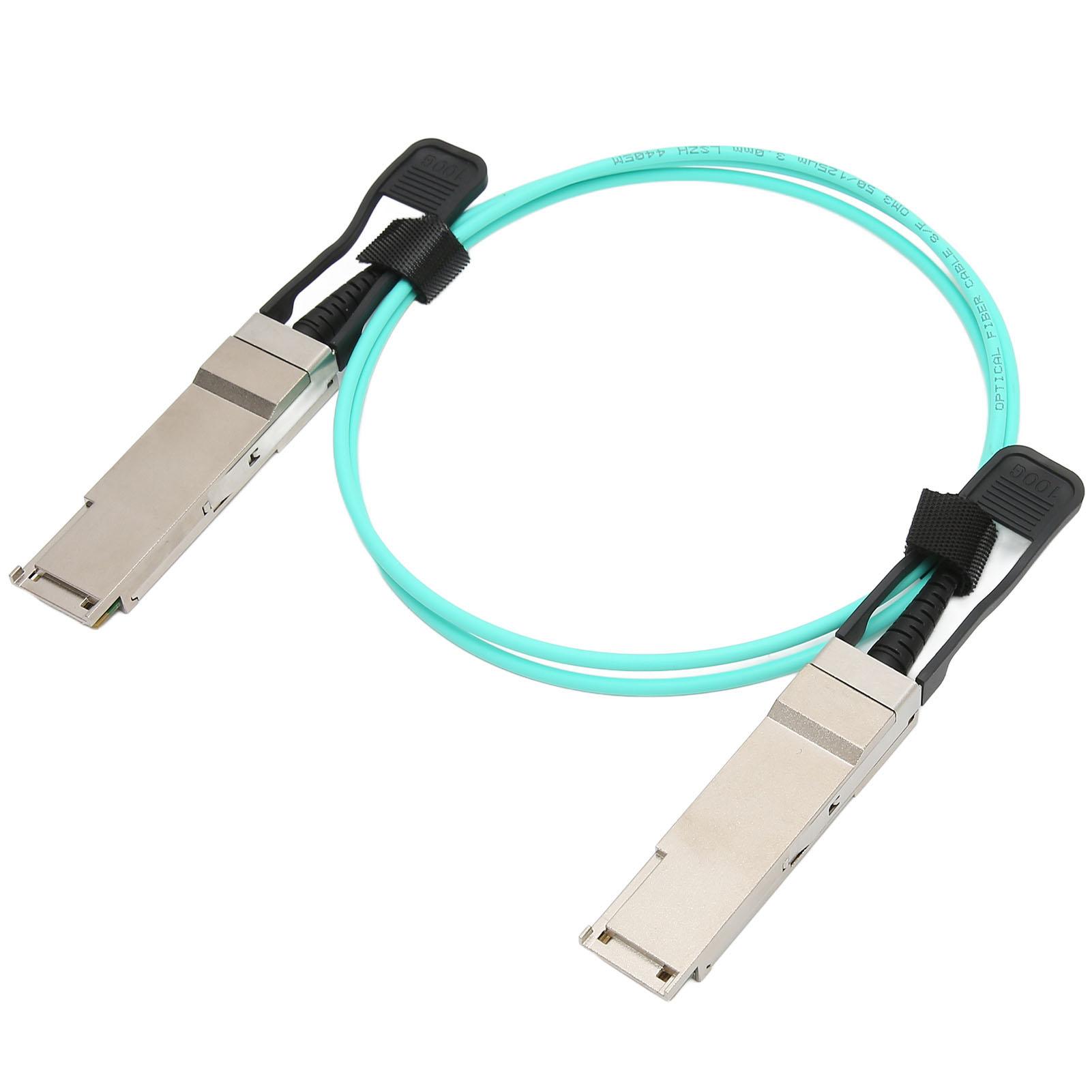 100G AOC Optical Cable 1 Meter Transmission Distance QSFP28 to QSFP28 100G High Speed QSFP Active
100G AOC Optical Cable 1 Meter Transmission Distance QSFP28 to QSFP28 100G High Speed QSFP Active
