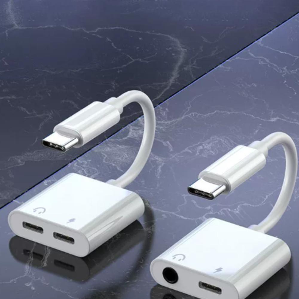 2-in-1 3 5mm To Type C Adapter Digital Type-C To 3.5mm Jack Converter Mobile Phones/Laptop Type-C+3.5mm
2-in-1 3 5mm To Type C Adapter Digital Type-C To 3.5mm Jack Converter Mobile Phones/Laptop Type-C+3.5mm