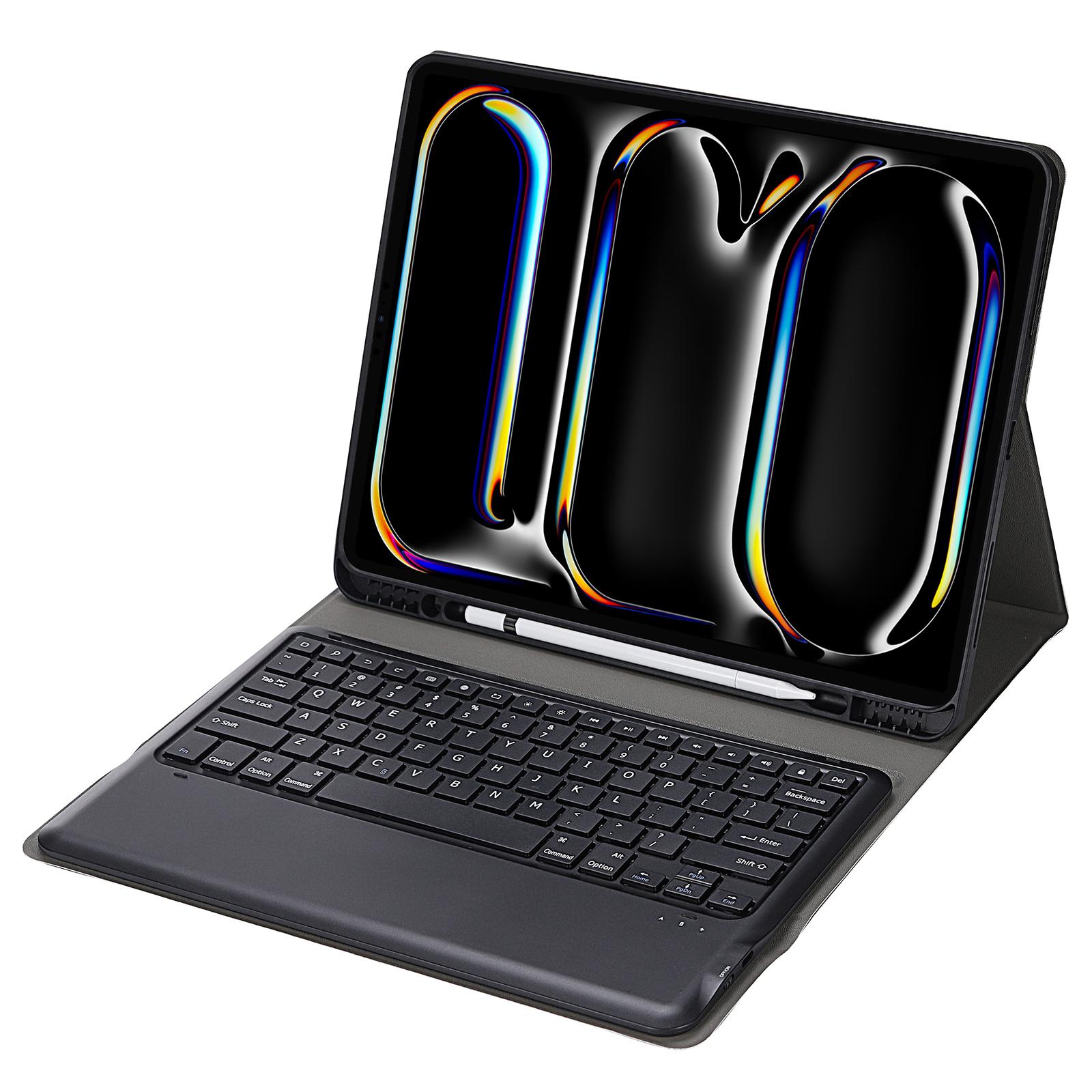 A14B For iPad Pro 13 (2024) Bluetooth-compatible Keyboard Cover with Pen Slot Ultra Thin Tablet Case Black/White
A14B For iPad Pro 13 (2024) Bluetooth-compatible Keyboard Cover with Pen Slot Ultra Thin Tablet Case Black/White