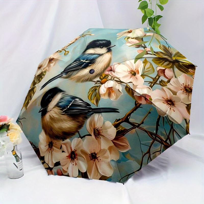 Charming Floral Birds Automatic Folding Umbrella - Lightweight Durable All-Season Umbrella with 8-Rib Frame, Cute Fashion Desi (as the picture,Iron&8K)
Charming Floral Birds Automatic Folding Umbrella - Lightweight Durable All-Season Umbrella with 8-Rib Frame, Cute Fashion Desi (as the picture,Iron&8K)