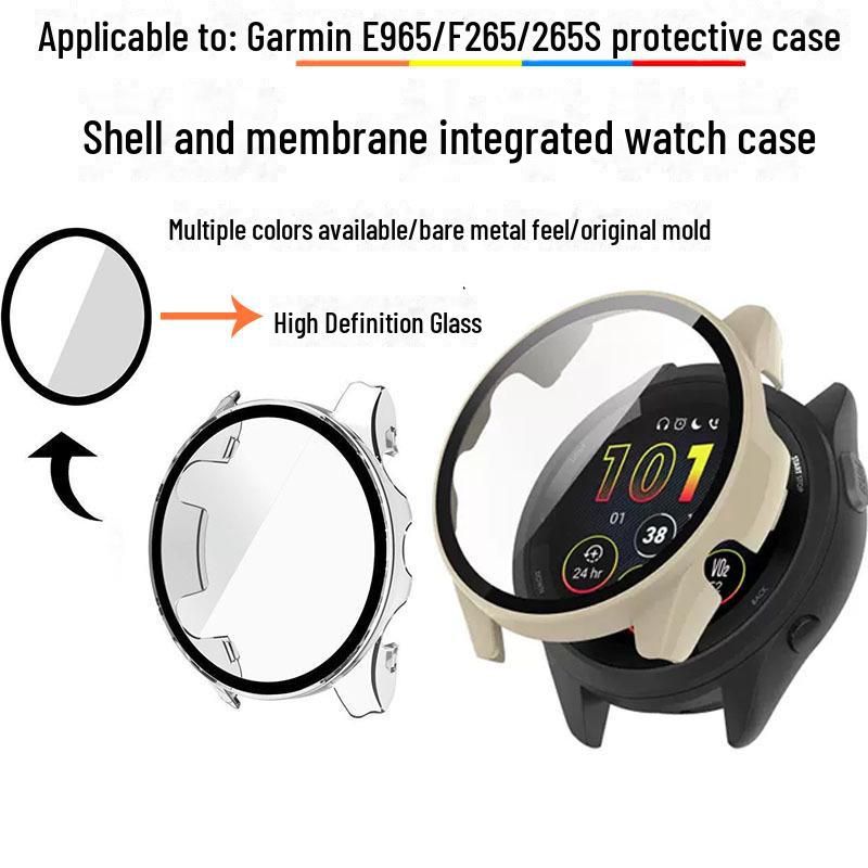 Garmin Forerunner 265S/265/965 Integrated Protective Watch Case and Film Garmin Vivoactive 4
Garmin Forerunner 265S/265/965 Integrated Protective Watch Case and Film Garmin Vivoactive 4