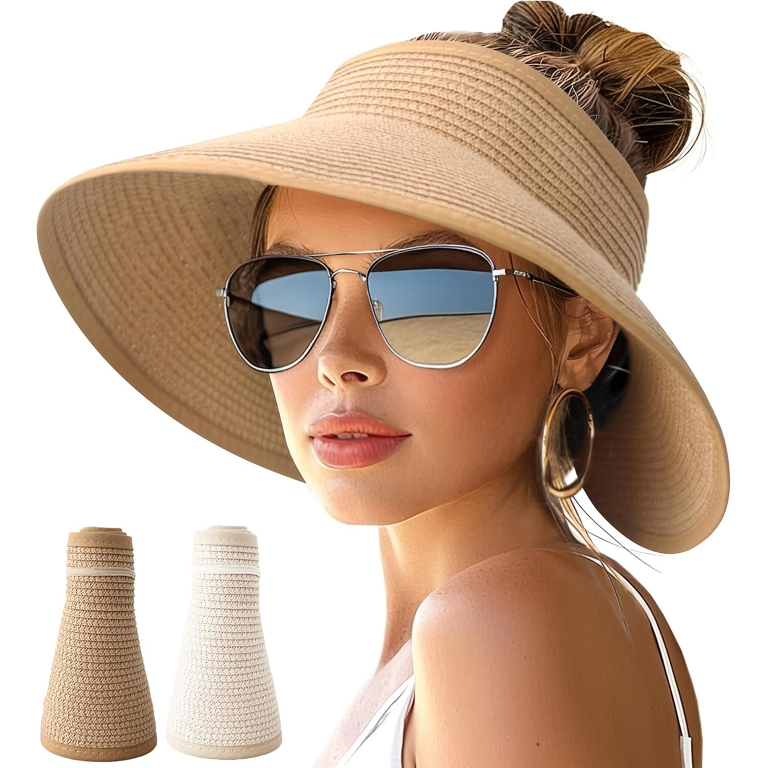Summer Women Wide Brim Sun Hat, Roll-Up Foldable Beach Ponytail Hat, Seaside Travel Straw Hat, UV Protection Outdoor Visor Cap хаки
Summer Women Wide Brim Sun Hat, Roll-Up Foldable Beach Ponytail Hat, Seaside Travel Straw Hat, UV Protection Outdoor Visor Cap хаки