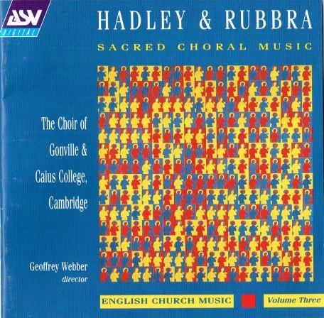 CD CHOIR OF GONVILLE CAIUS COLLEGE Sacred Choral Music Patrick Hadley CDDCA881 ASV 1993 UK Classical Used
CD CHOIR OF GONVILLE CAIUS COLLEGE Sacred Choral Music Patrick Hadley CDDCA881 ASV 1993 UK Classical Used