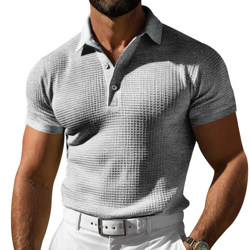 2026 Summer Waffle Knit Men s Polo Shirt with Buttons XXXL світло-сірий колір
2026 Summer Waffle Knit Men s Polo Shirt with Buttons XXXL світло-сірий колір