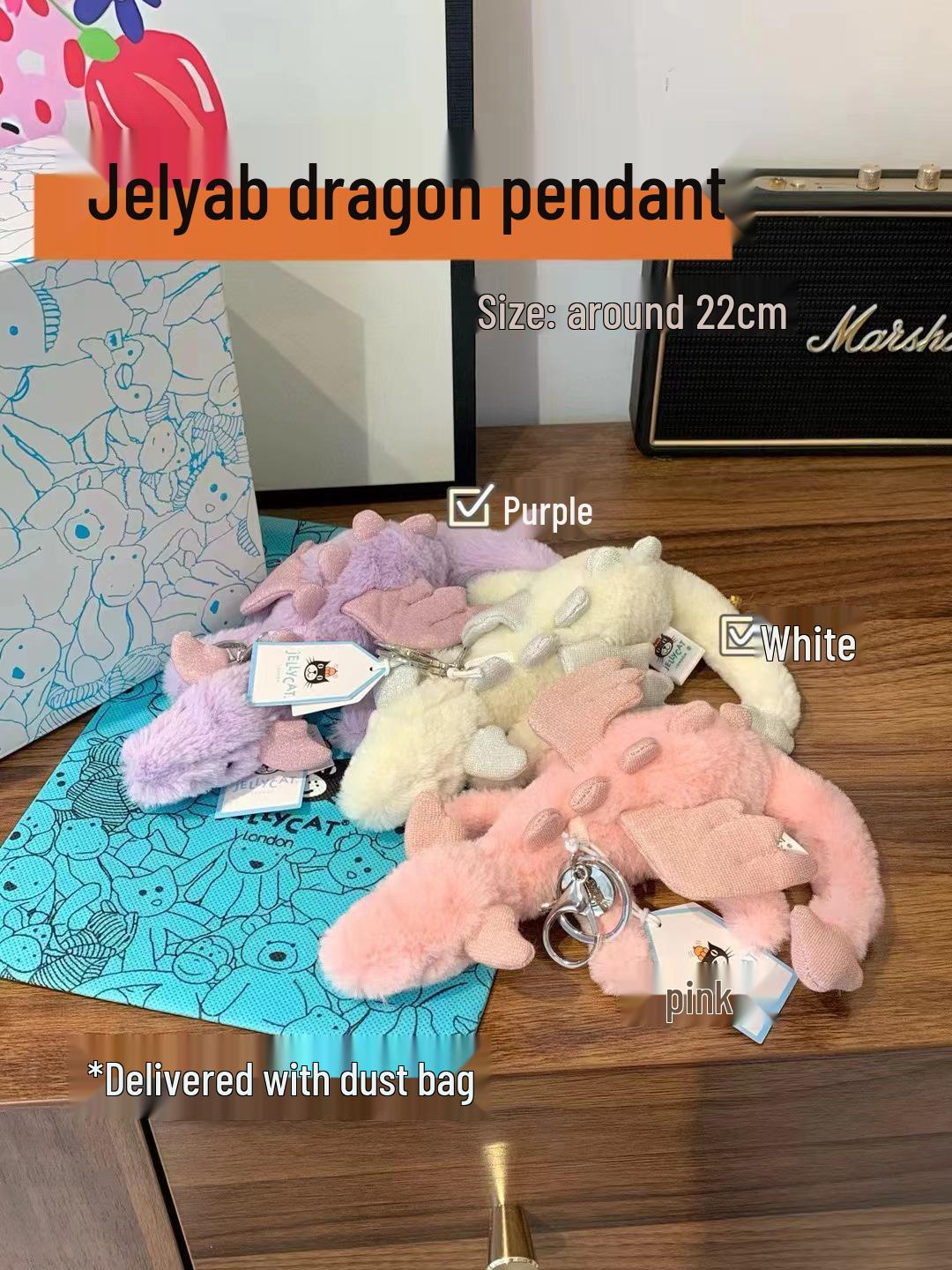 Jellycat Великобритания Плюшевый брелок-подвеска для сумки Снежный дракон With complete tags and dust bag
Jellycat Великобритания Плюшевый брелок-подвеска для сумки Снежный дракон With complete tags and dust bag