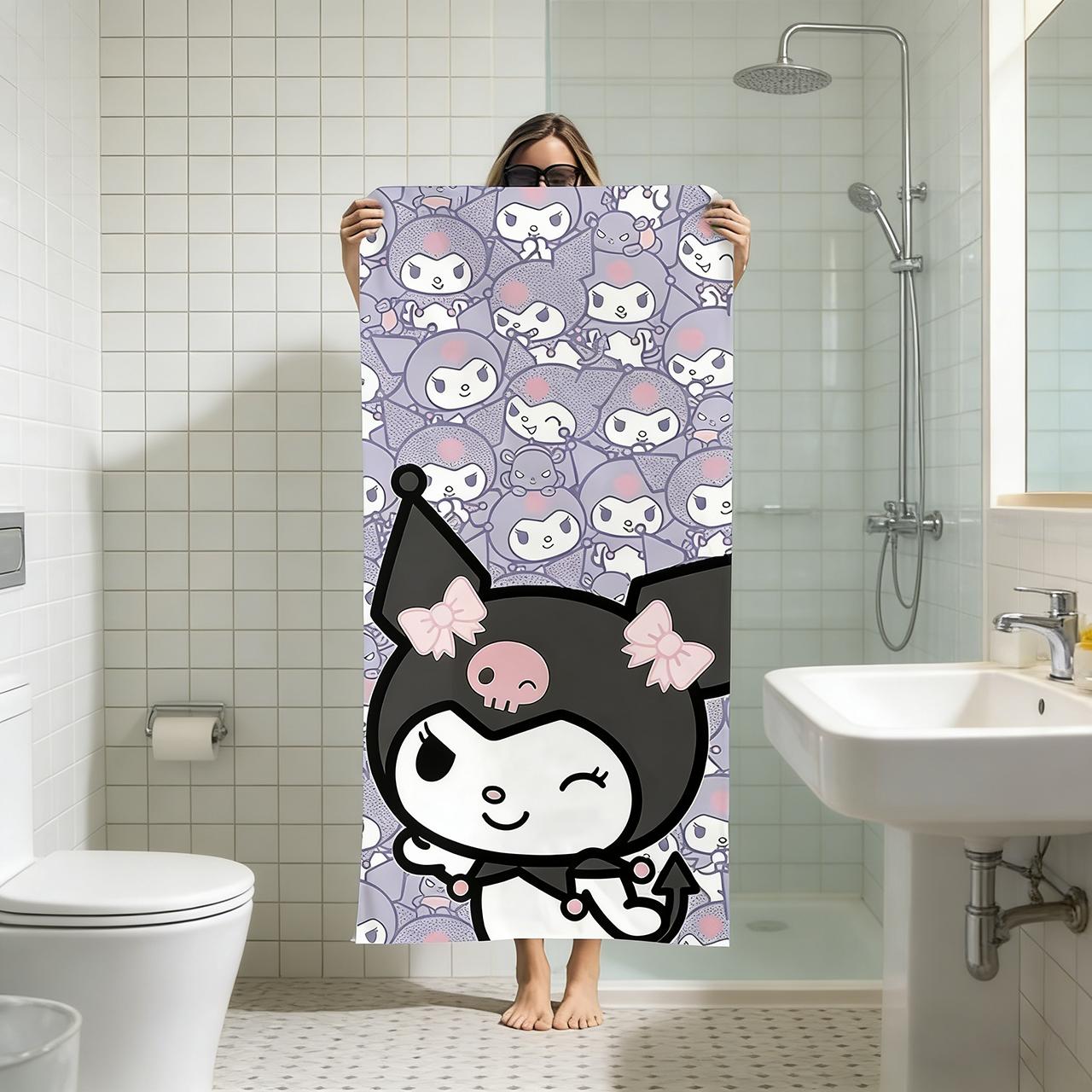 Kuromi Bathroom Towel Set | Printed Large Quick-Dry Hair Wrap & Towel, Personal Care Accessory for Spa, Sauna, Home & Gym W30*H60(CM)
Kuromi Bathroom Towel Set | Printed Large Quick-Dry Hair Wrap & Towel, Personal Care Accessory for Spa, Sauna, Home & Gym W30*H60(CM)