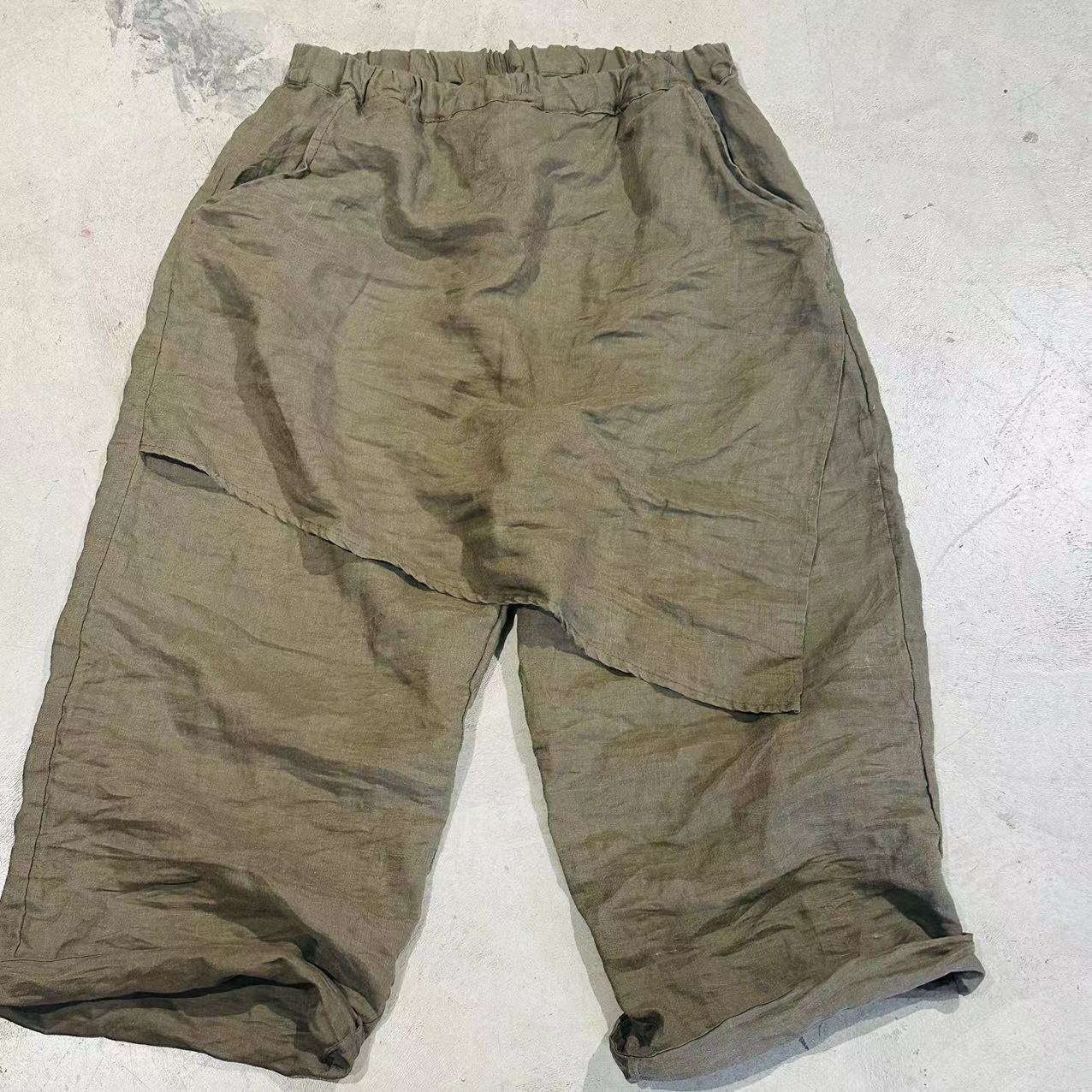 Женские винтажные пэчворк-брюки Johnature с широкими штанинами и эластичным поясом, летние брюки из рами, однотонные брюки высокого качества One Size
Женские винтажные пэчворк-брюки Johnature с широкими штанинами и эластичным поясом, летние брюки из рами, однотонные брюки высокого качества One Size