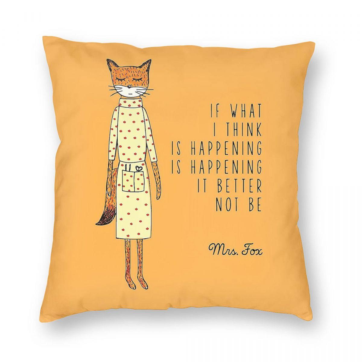 Wes Anderson Fantastic Mr Fox Square Pillowcase Polyester Linen Velvet Creative Zip Decor Car Cushion Cover 18 30cmx30cm
Wes Anderson Fantastic Mr Fox Square Pillowcase Polyester Linen Velvet Creative Zip Decor Car Cushion Cover 18 30cmx30cm