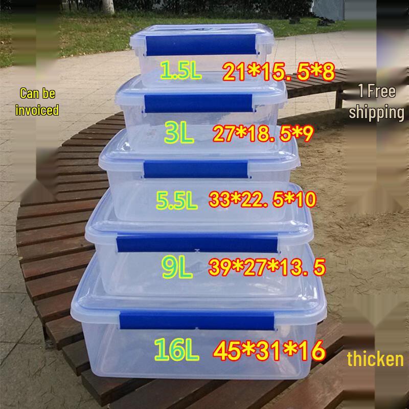 Transparent Rectangular Plastic Food Storage Container with Lid
Transparent Rectangular Plastic Food Storage Container with Lid