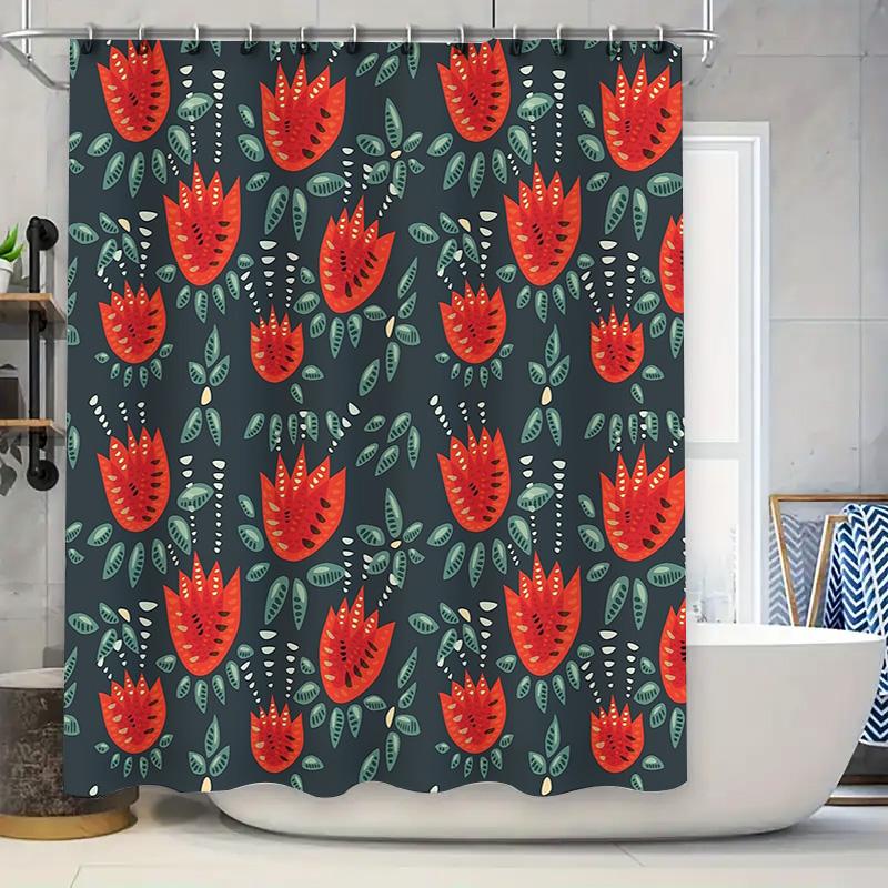 Floral Shower Curtain Botanical Pattern Bathroom Decor Nature Themed Waterproof Fabric Backdrop Vintage Style Artistic Design Ho W60H190(CM)-1 Pcs
Floral Shower Curtain Botanical Pattern Bathroom Decor Nature Themed Waterproof Fabric Backdrop Vintage Style Artistic Design Ho W60H190(CM)-1 Pcs