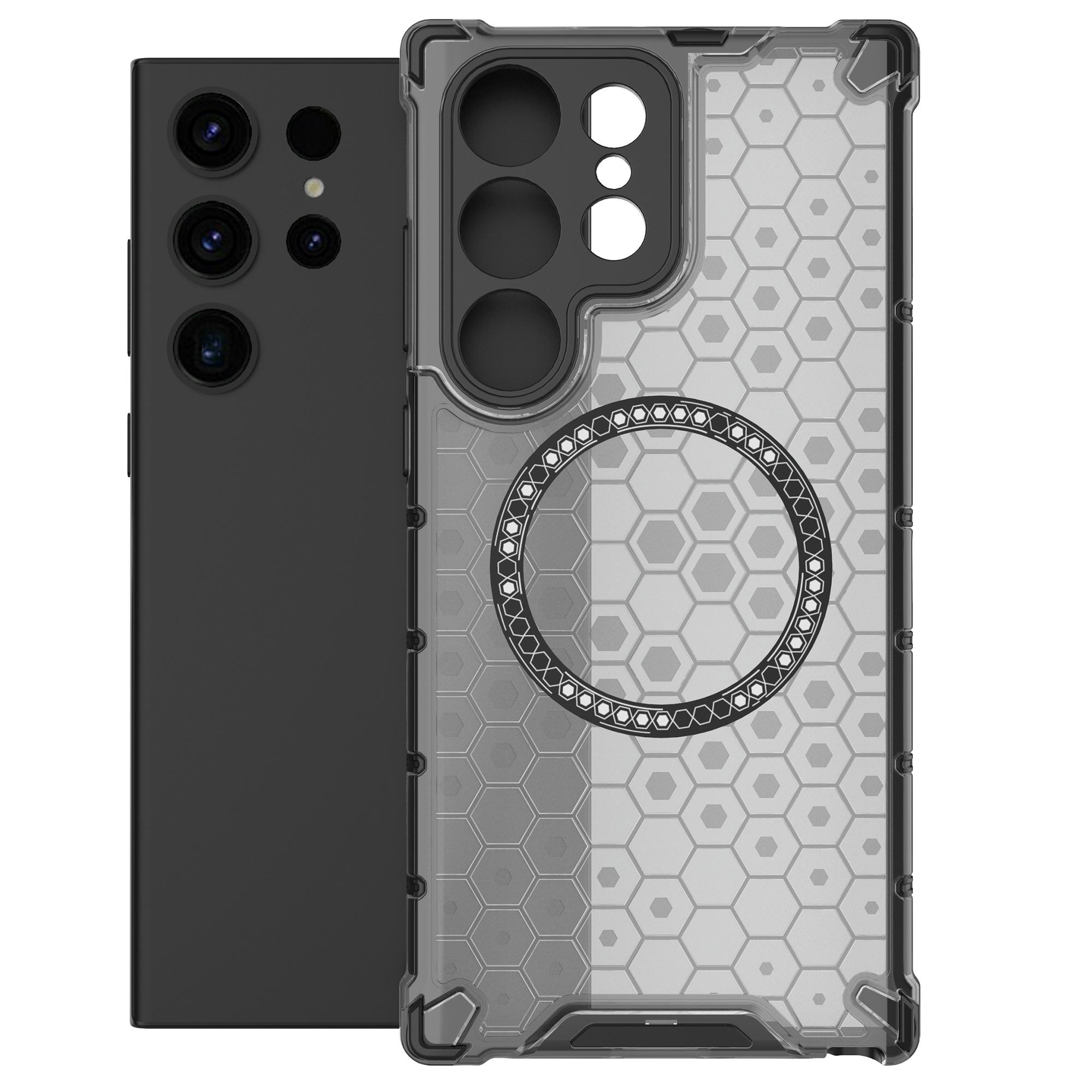 For Samsung Galaxy S24 Ultra Case Honeycomb TPU+PC Cell Phone Cover Compatible with MagSafe Grey
For Samsung Galaxy S24 Ultra Case Honeycomb TPU+PC Cell Phone Cover Compatible with MagSafe Grey