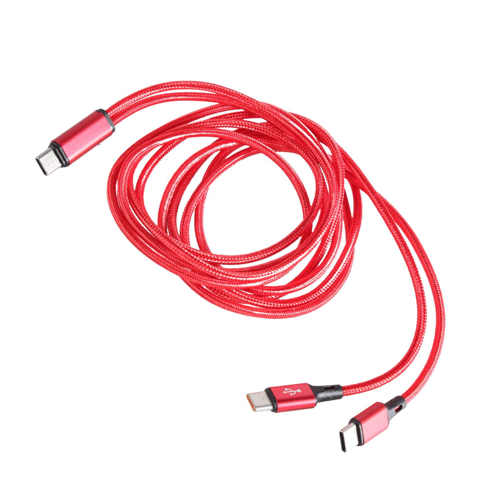 USB C to Dual USB C Splitter Cable Type C Power Cable Nylon Braided Charge Multiple USB C Gadgets from One USB Source 20 червоний
USB C to Dual USB C Splitter Cable Type C Power Cable Nylon Braided Charge Multiple USB C Gadgets from One USB Source 20 червоний