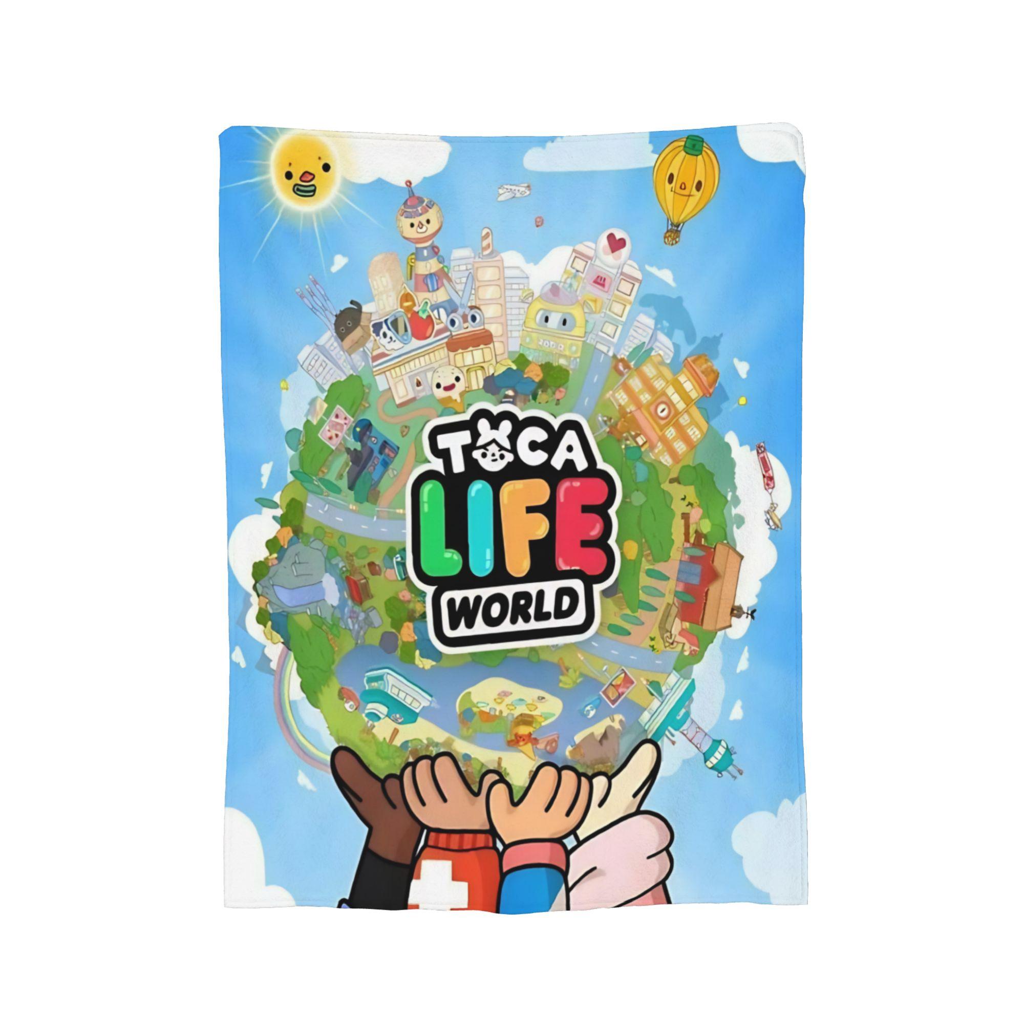 Toca boca life world Плюшеві пледи з коралового флісу Пледи для ліжка, подорожей, тепла спальня, ковдра, 50x60in
Toca boca life world Плюшеві пледи з коралового флісу Пледи для ліжка, подорожей, тепла спальня, ковдра, 50x60in