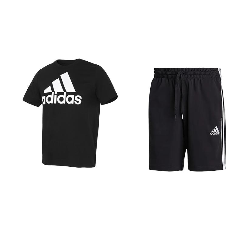 Adidas Letter Logo Круглый вырез свитер с коротким рукавом завязывающиеся шорты повседневный спортивный комплект унисекс комплекты черный GK9120+9988 S
Adidas Letter Logo Круглый вырез свитер с коротким рукавом завязывающиеся шорты повседневный спортивный комплект унисекс комплекты черный GK9120+9988 S