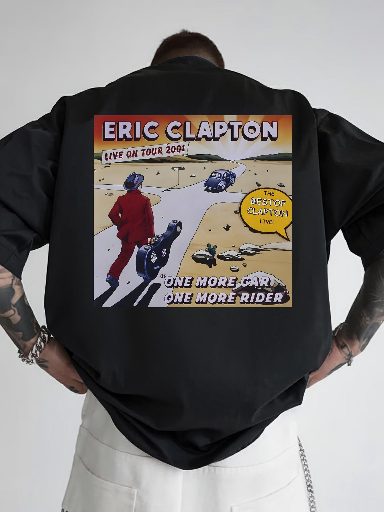 Retro Rock Band Graphic T-shirt - Eric Clapton Live on Tour 2001 Design with Cartoon Illustration XXL
Retro Rock Band Graphic T-shirt - Eric Clapton Live on Tour 2001 Design with Cartoon Illustration XXL