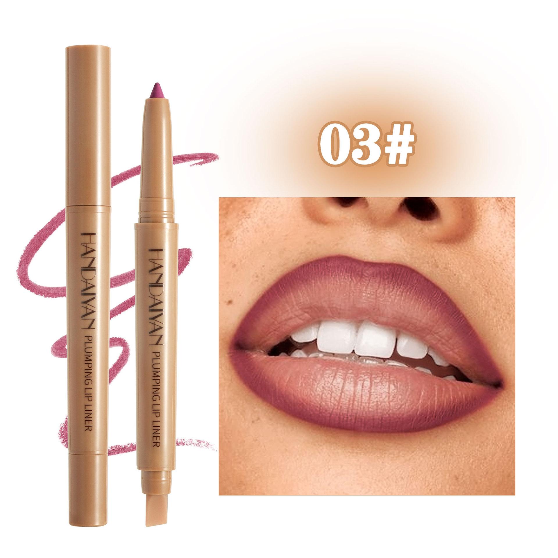 HANDAIYAN Double-Head Waterproof Lip Liner Pen Coffee Brown Outlines Lip Shape Full Lip Contour with Silicone Brush 0.65g
HANDAIYAN Double-Head Waterproof Lip Liner Pen Coffee Brown Outlines Lip Shape Full Lip Contour with Silicone Brush 0.65g