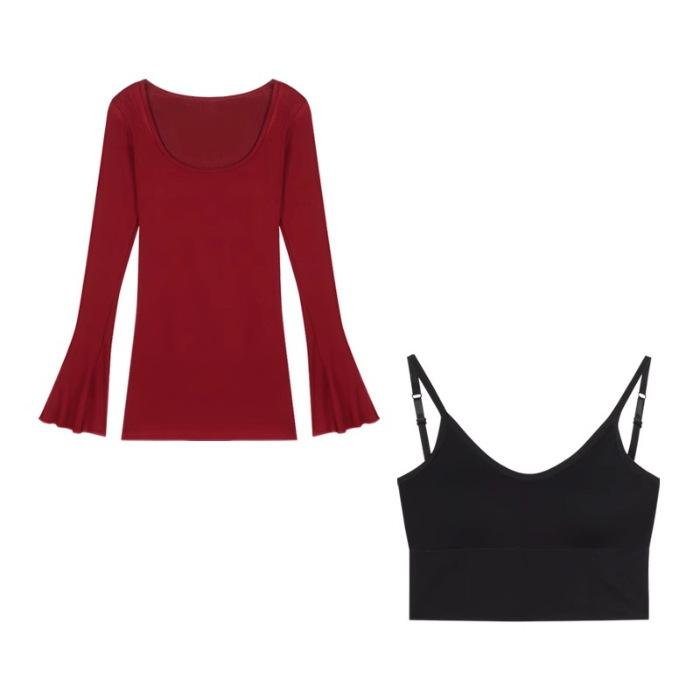 Red u-neck T-shirt dress women s early autumn pure desire horn long-sleeved skirt waist tight figure hip-wrapped short skirt S
Red u-neck T-shirt dress women s early autumn pure desire horn long-sleeved skirt waist tight figure hip-wrapped short skirt S