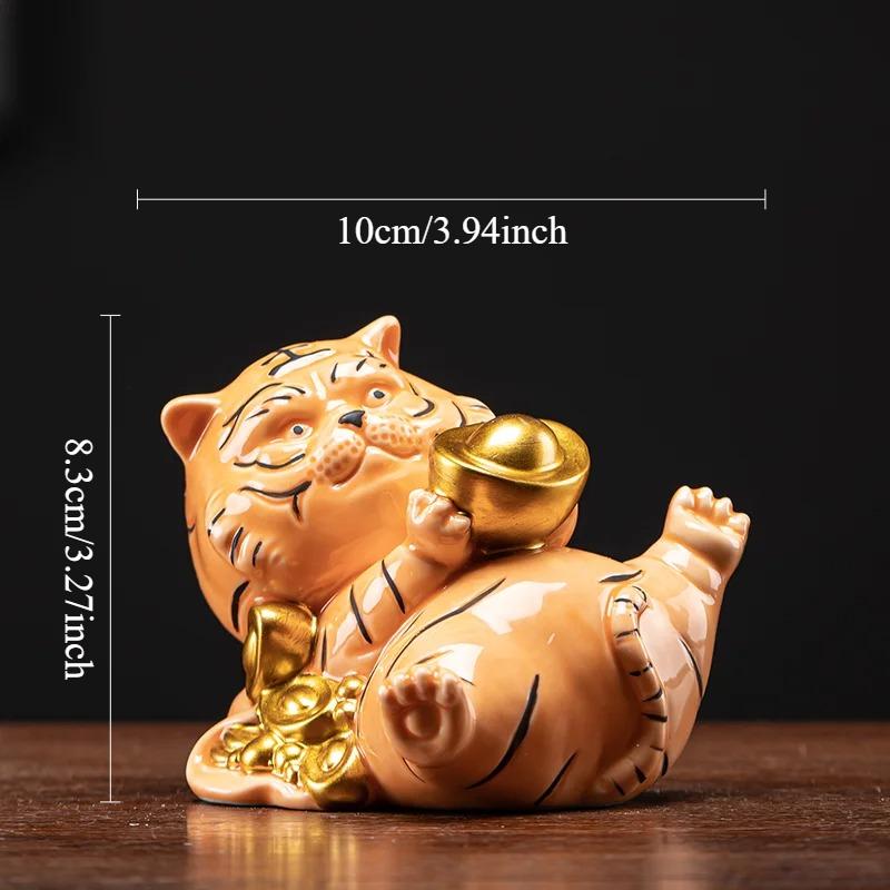 Creative Ceramic Cute Little Tiger Ornament Cartoon Mascot Home Living Room Desktop Decoration Crafts Kawaii Accessories
Creative Ceramic Cute Little Tiger Ornament Cartoon Mascot Home Living Room Desktop Decoration Crafts Kawaii Accessories