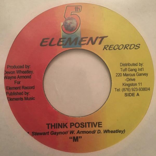 7inch Record ARTIST M - Think Positive NONE 5th Element Rec Jamaica Reggae, Ska & Dub Used
7inch Record ARTIST M - Think Positive NONE 5th Element Rec Jamaica Reggae, Ska & Dub Used