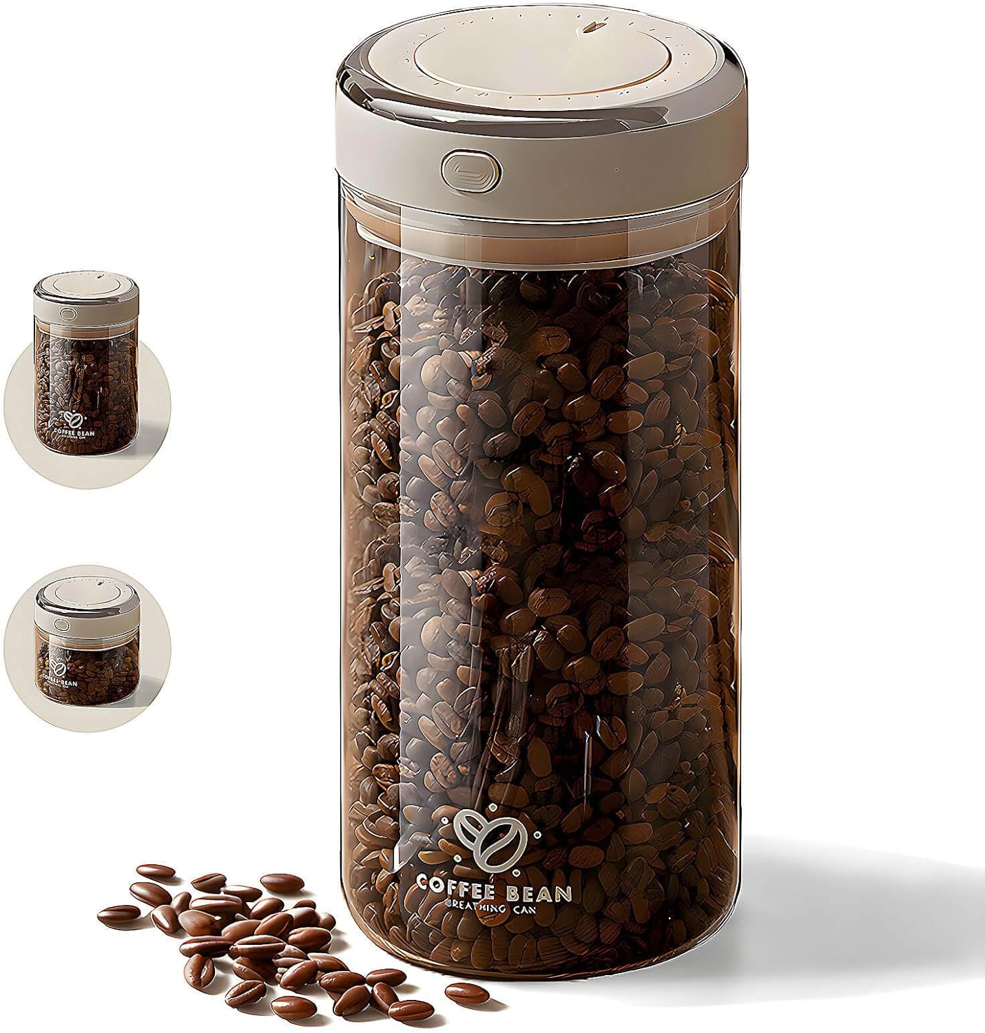 57oz Vacuum Seal Glass Coffee Canister - Airtight for Beans, Grounds & Pods, CO2 & Date Tracker
57oz Vacuum Seal Glass Coffee Canister - Airtight for Beans, Grounds & Pods, CO2 & Date Tracker