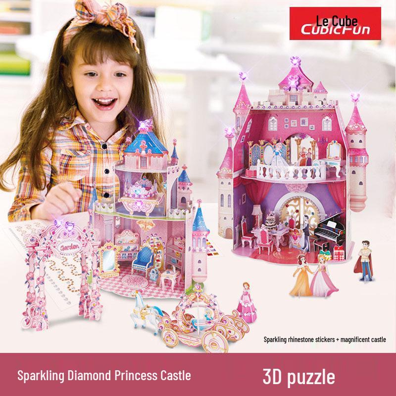 Набор наклеек Happy Cube 3D Crystal Princess Castle - Игрушка для вечеринки для родителей и детей
Набор наклеек Happy Cube 3D Crystal Princess Castle - Игрушка для вечеринки для родителей и детей