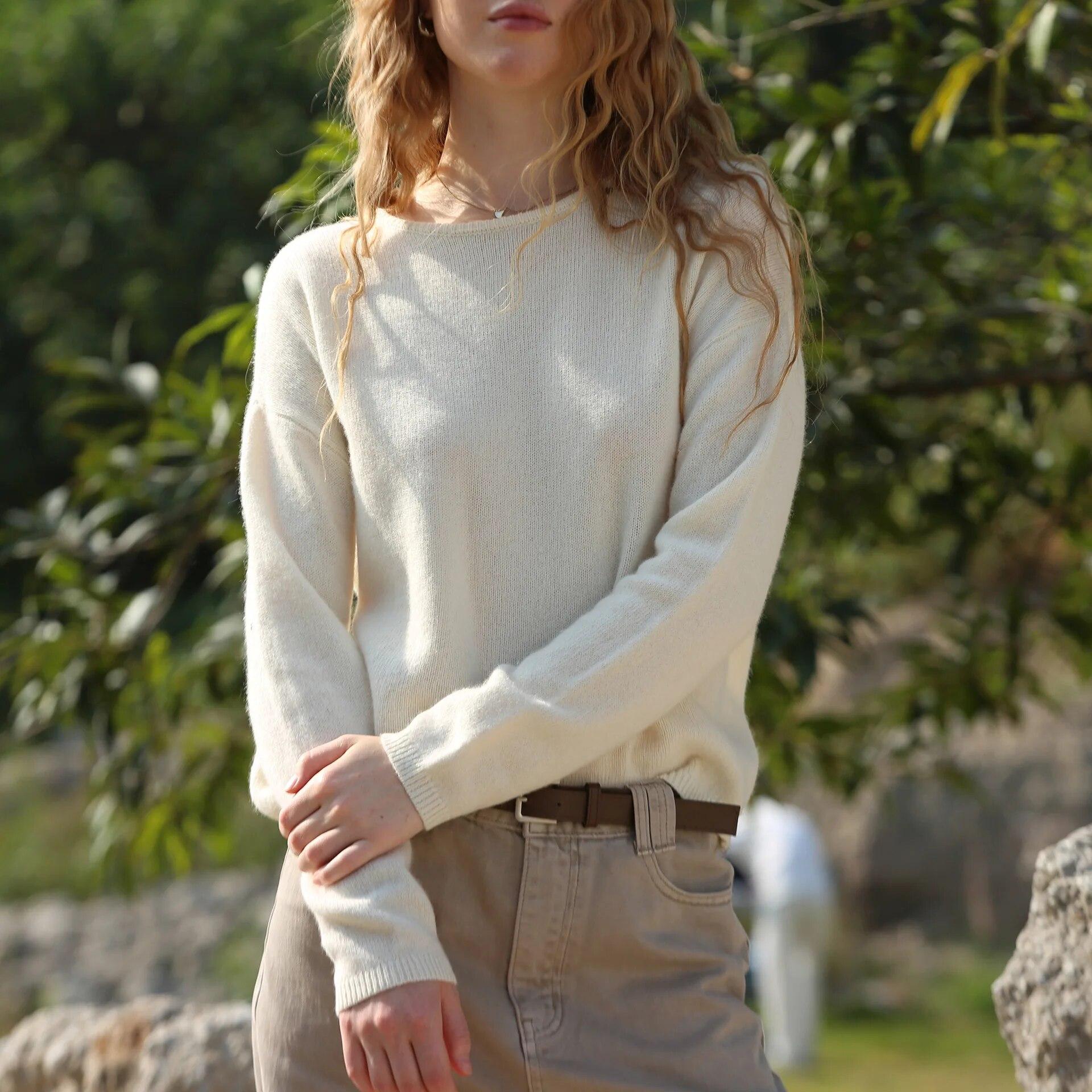 Весняний пуловер Johnature В’язання Прості тонкі жіночі светри Повсякденні однотонні вільні зручні м’які жіночі светри One Size
Весняний пуловер Johnature В’язання Прості тонкі жіночі светри Повсякденні однотонні вільні зручні м’які жіночі светри One Size